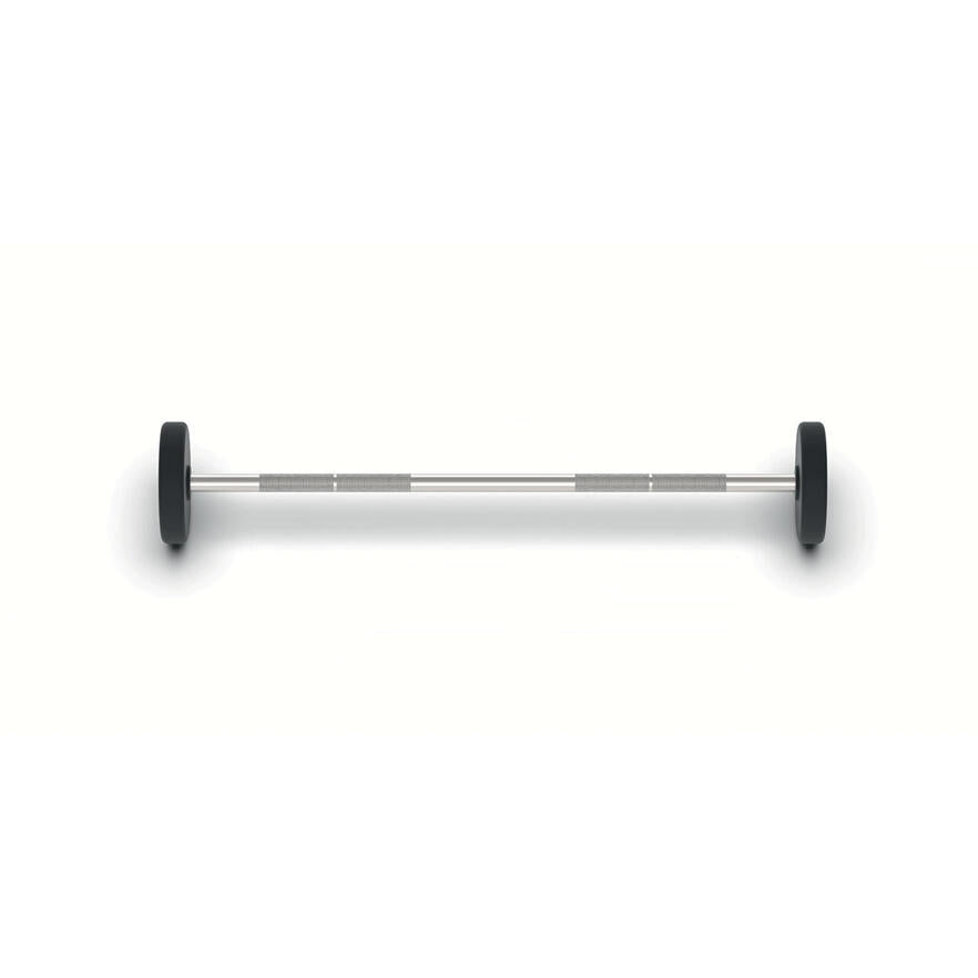 Rubber Straight Fixed Barbell 15 KG