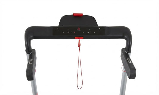 Reebok I-Run 4.0 Treadmill in Silver Wood finish with ultra-compact folding design for home gym workouts in Pakistan | Fitness Needs