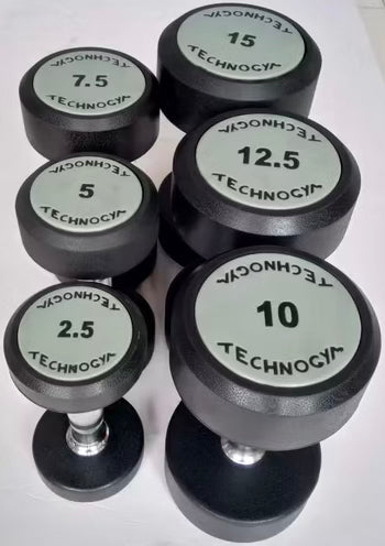 Rubber Dumbbell Set 2.5KG-15KG