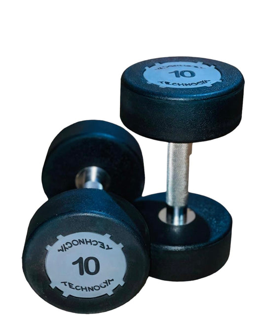 Rubber Dumbbells 10 KG (Pair)