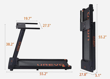 UREVO 3-in-1 Folding Treadmill