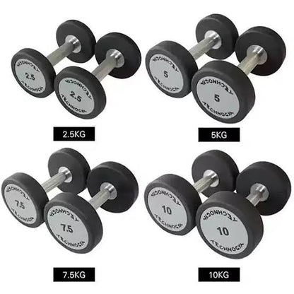 Rubber Dumbbell 2.5KG-10KG Set
