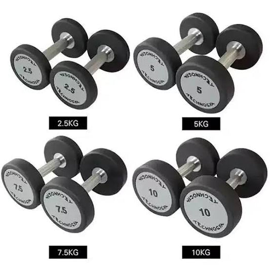 Rubber Dumbbell 2.5KG-10KG Set