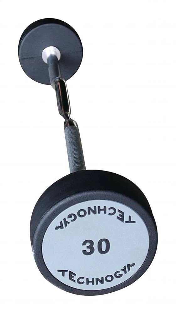 Rubber EZ Fixed Barbell 30 KG