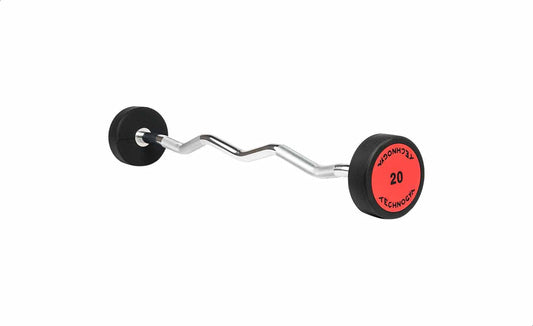 Rubber EZ Fixed Barbell 20 KG