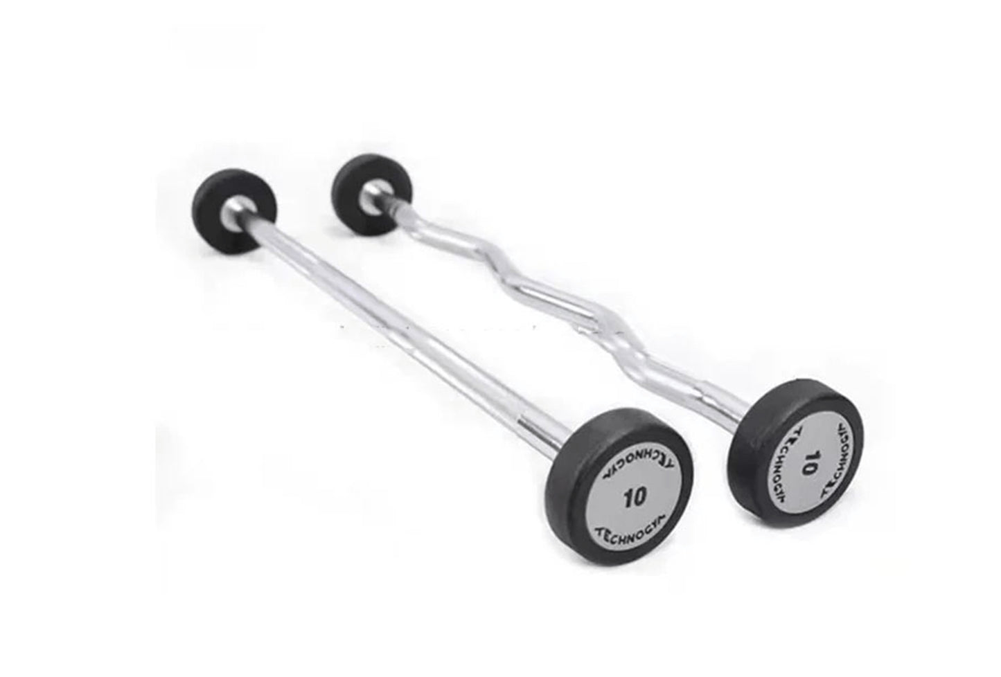 Rubber EZ Fixed Barbell 10 KG