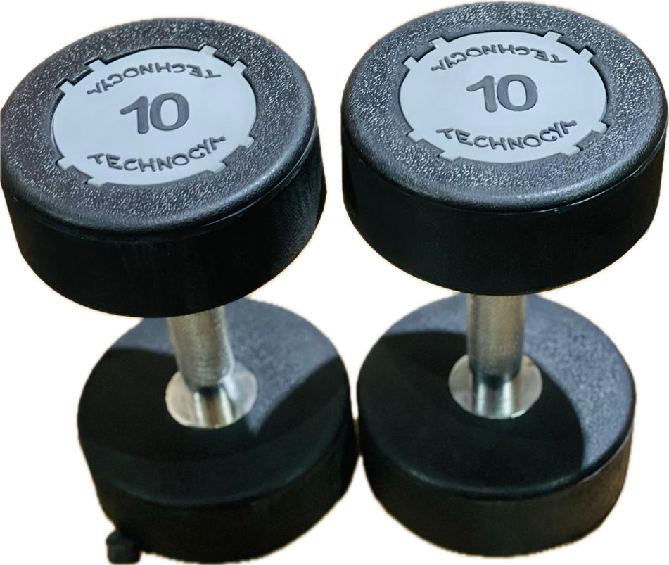 Rubber Dumbbells 10 KG (Pair)