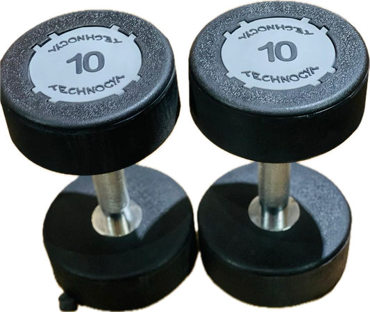 Rubber Dumbbells 10 KG (Pair)