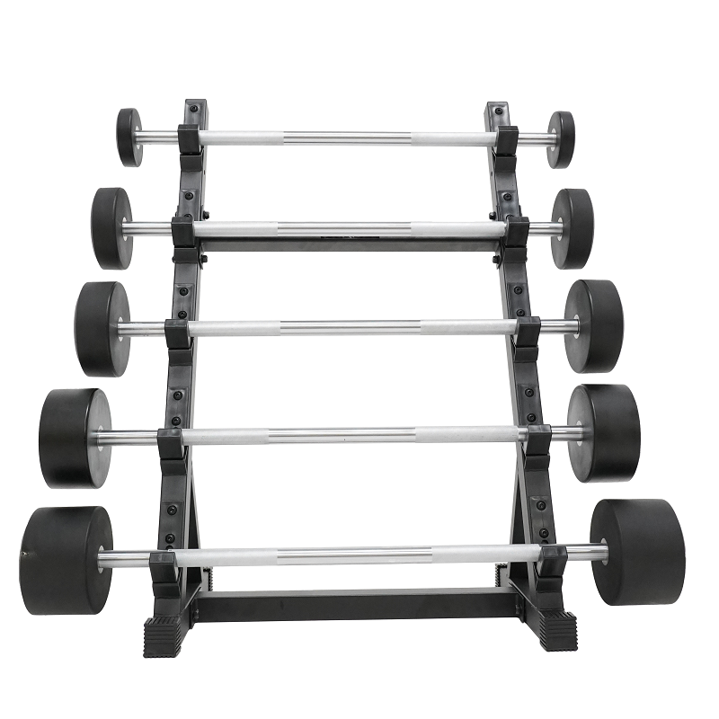 Rubber Straight Fixed Barbell Set 10-30kg