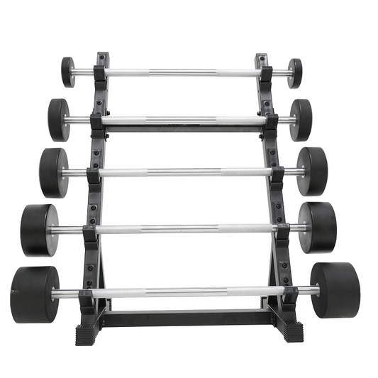 Rubber Straight Fixed Barbell Set 10-30kg