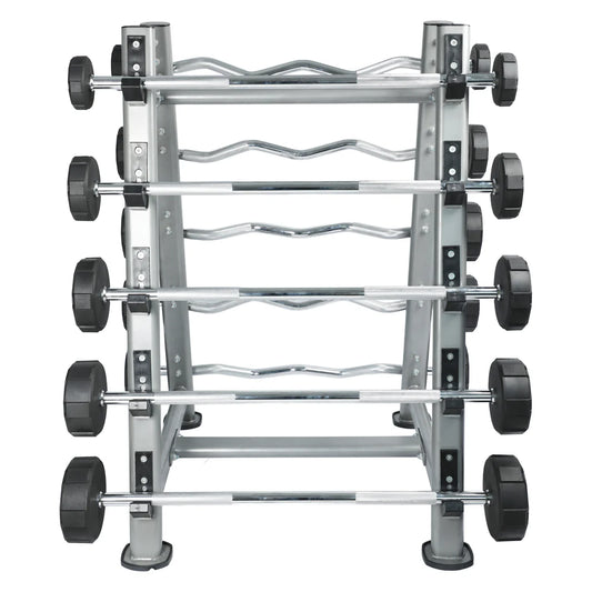 Rubber Straight & EZ Fixed barbell set 10-30kg