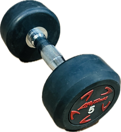 Rubber Dumbbells 5 KG (Pair)