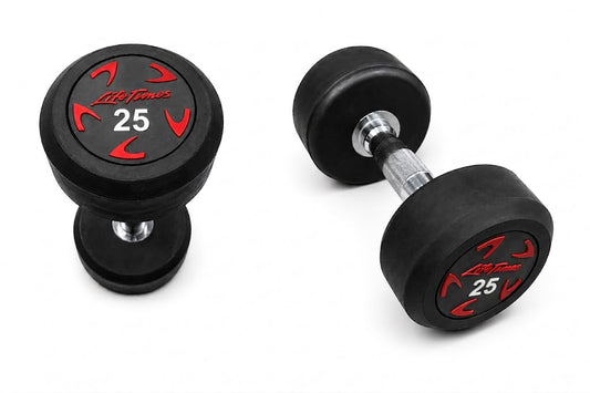 Rubber Dumbbells 25 KG (Pair) available in Pakistan at Fitness Needs