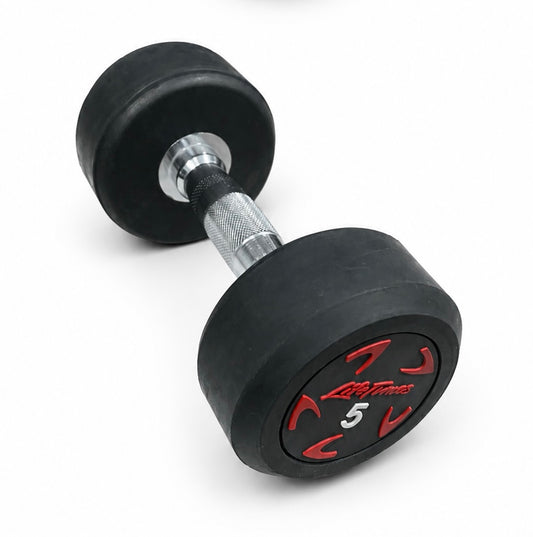 Rubber Dumbbells 5 KG (Pair) available in Pakistan at Fitness Needs