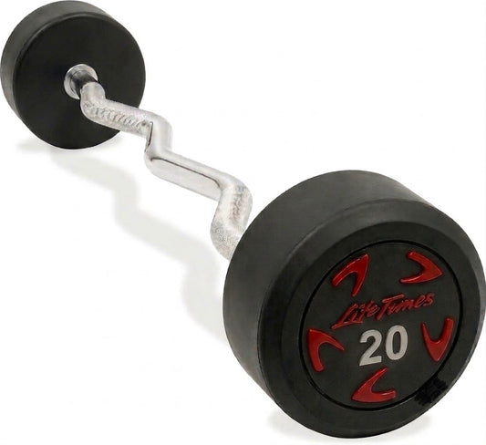 Rubber EZ Fixed Barbell 20 KG available in Pakistan at Fitness Needs
