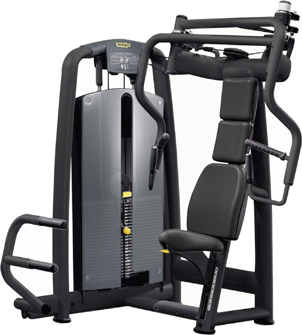 Professional Technogym Selection Series chest press strength machine for commercial gyms in Lahore, Pakistan.