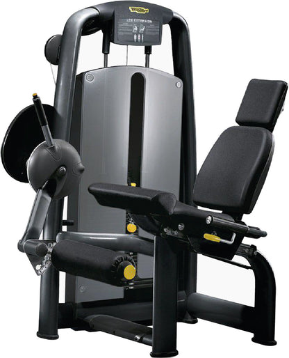 Adjustable commercial Technogym Selection Series leg extension machine for fitness centers in Pakistan.