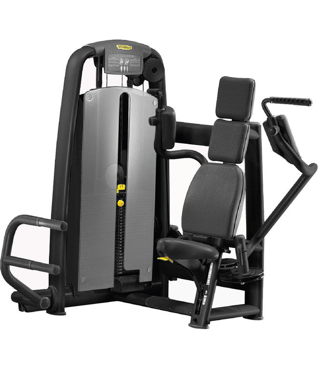 Commercial-grade Technogym Selection Series pectoral fly machine for chest workouts in Pakistani gyms.
