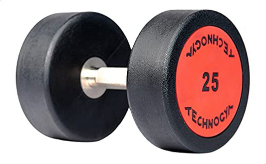 Rubber Dumbbells 25 KG (Pair)