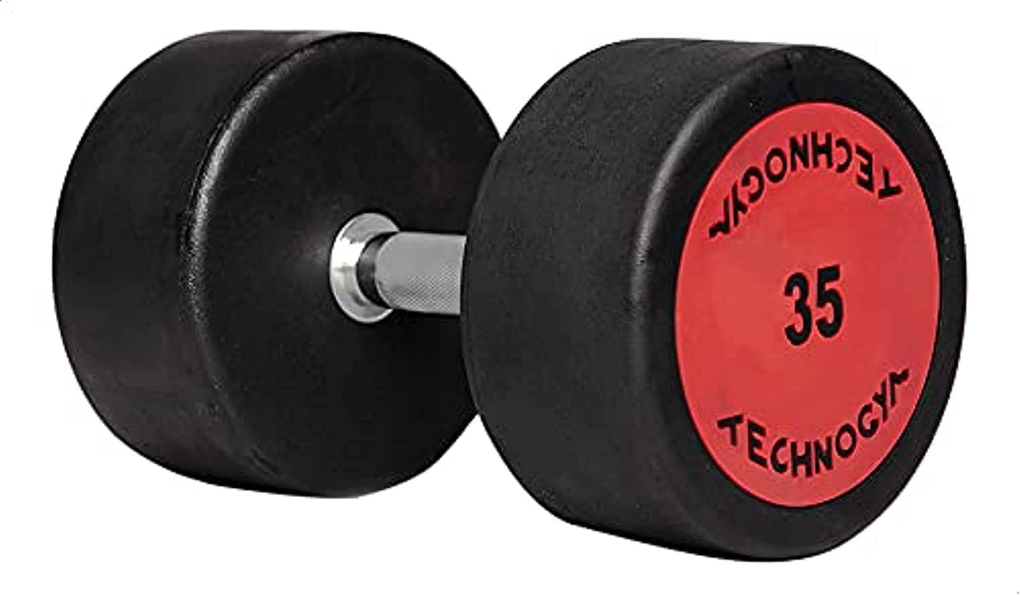 Rubber Dumbbells 35 KG (Pair)