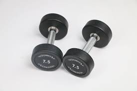 Rubber Dumbbells 7.5 KG (Pair)