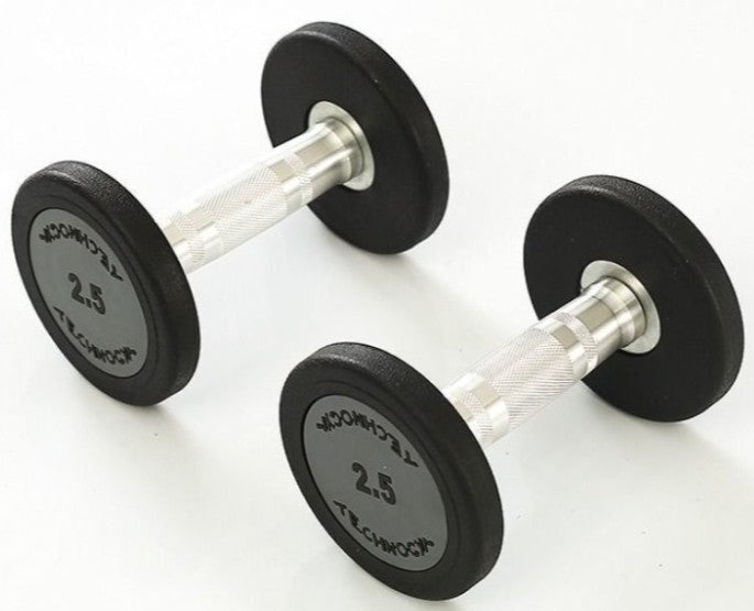 Rubber Dumbbells 2.5 KG (Pair)
